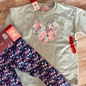 BCBG Girls set sweatshirt leggings new with tags 10/12